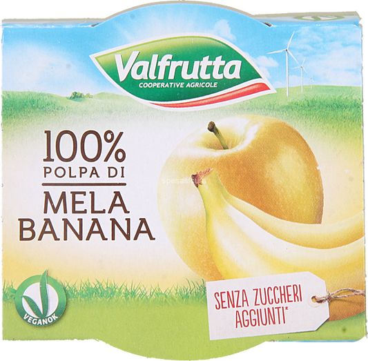 Valfrutta Polpa Mela E Banana Gr 200