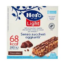 Hero Barretta Light Cioccolato Gr 20 X 6