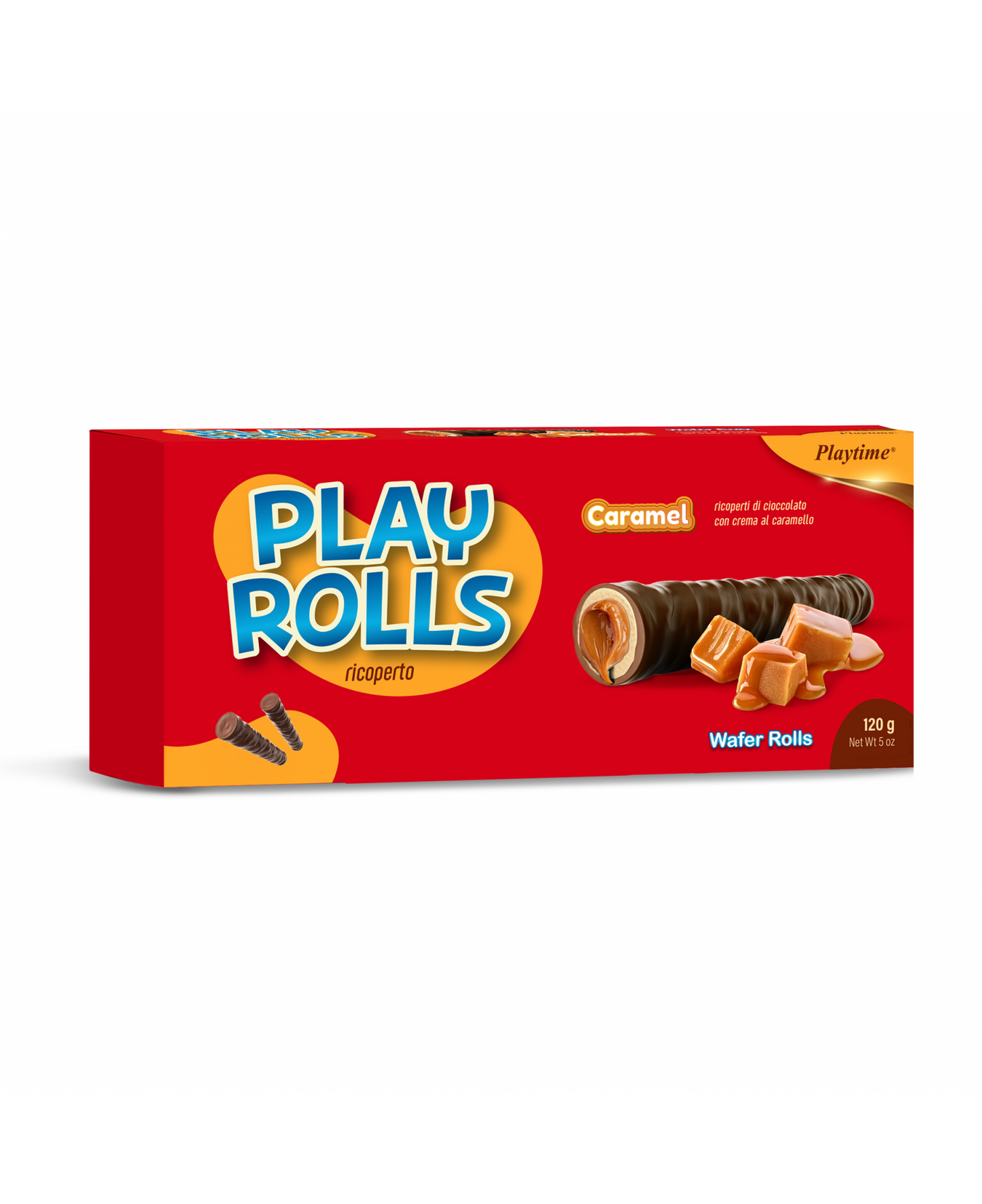 Playrools Ricoperta Al Cioccolato E Ripiena Al Caramello Gr.120